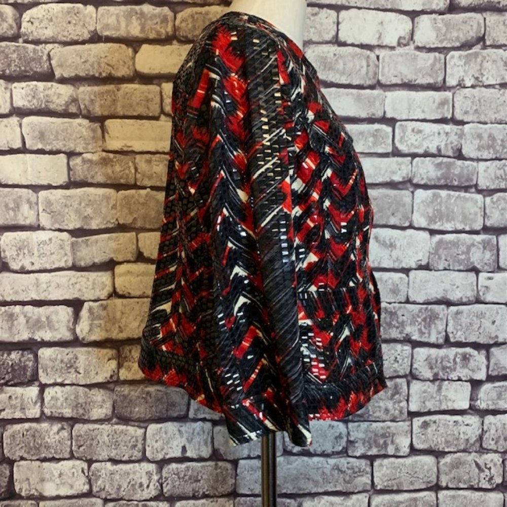 Ruby Rd 3/4 Sleeve Shiny Jacket Size 12p - image 6